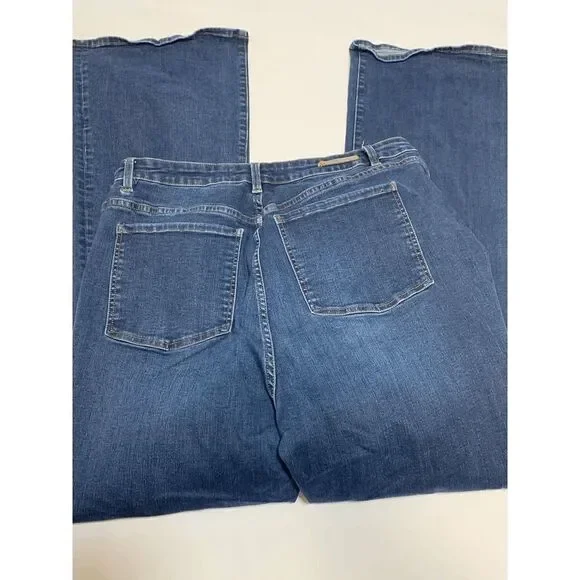 Soft Surroundings Womens Denim Jeans Classic Straight Leg High Rise Blue Sz 18T - Picture 5 of 10